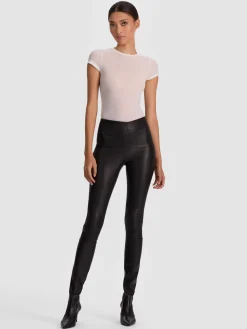 Alice and Olivia LEATHER AND SUEDE*LENNOX LEATHER LEGGING
