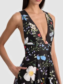 Alice and Olivia MAXI*LILA STRUCTURED BALLGOWN