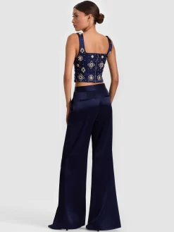 Alice and Olivia TANKS*LILIANNA EMBELLISHED CORSET TOP