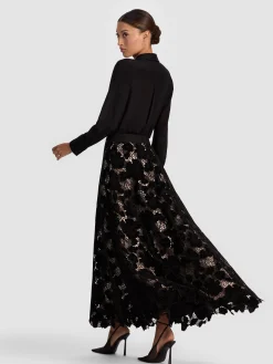 Alice and Olivia MAXI*LORENA LACE MAXI SKIRT