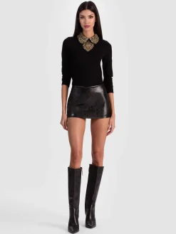 Alice and Olivia MINI*MACE VEGAN MINI SKORT