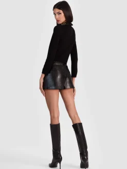 Alice and Olivia MINI*MACE VEGAN MINI SKORT