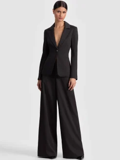 Alice and Olivia BLAZERS*MACEY CINCHED WAIST BLAZER