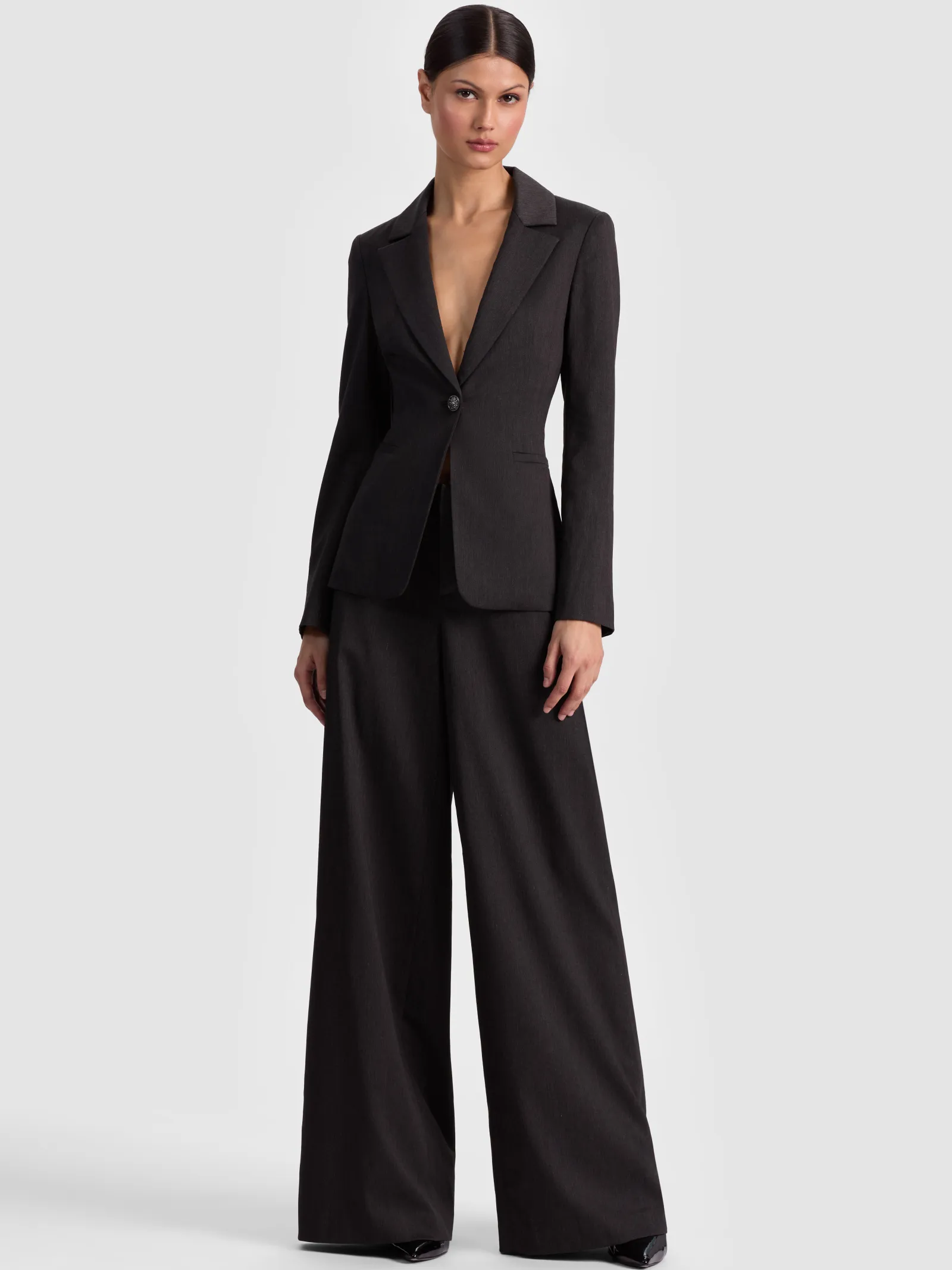 Alice and Olivia BLAZERS*MACEY CINCHED WAIST BLAZER