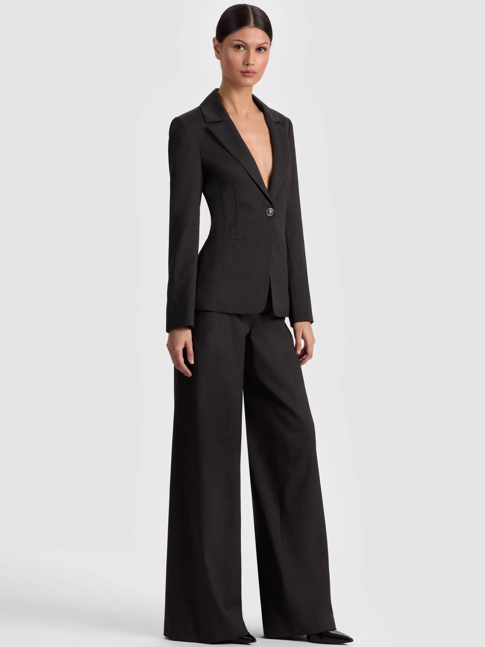 Alice and Olivia BLAZERS*MACEY CINCHED WAIST BLAZER