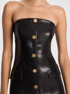 Alice and Olivia MINI*MADISON VEGAN MINI BLAZER DRESS