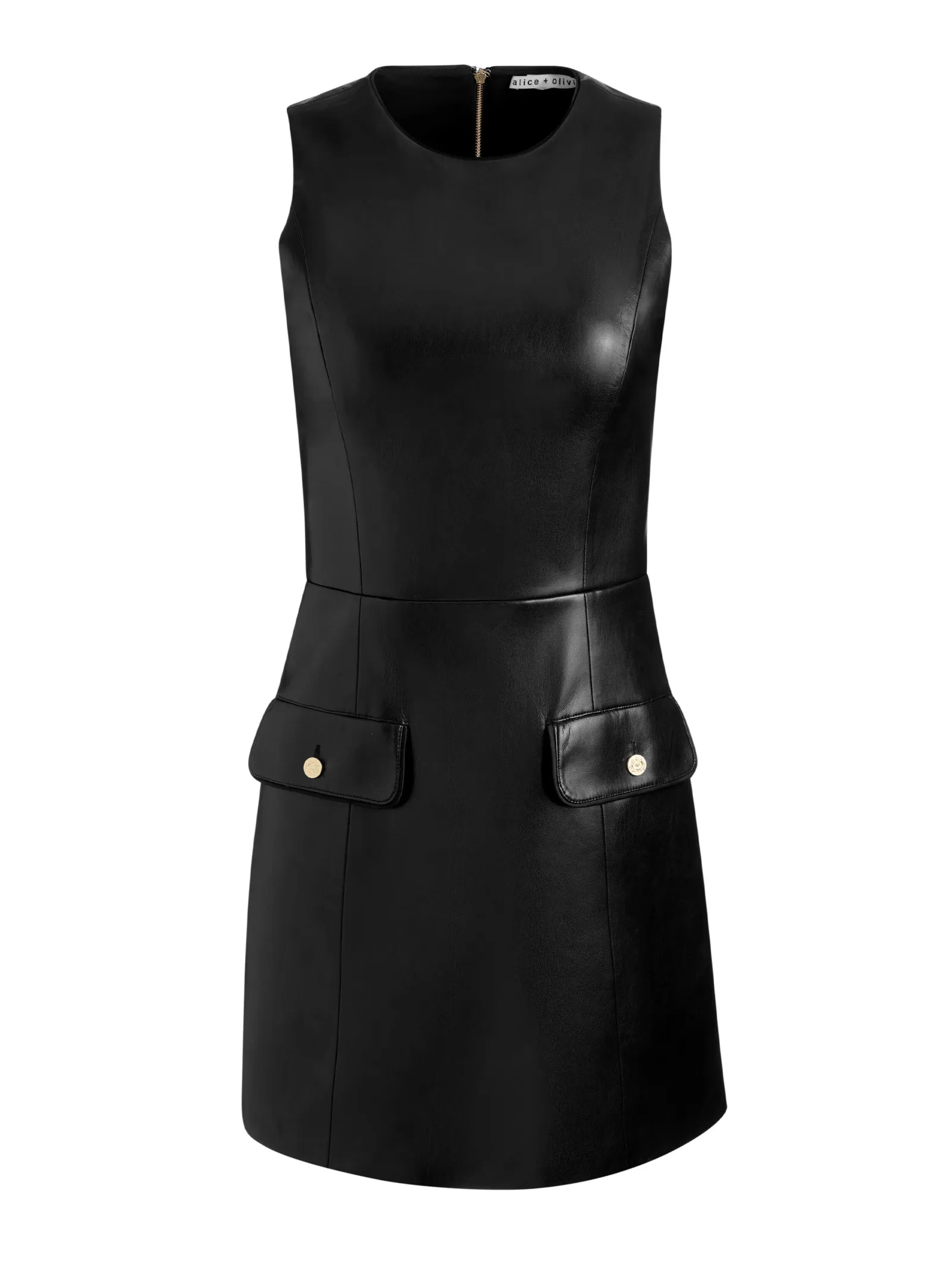 Alice and Olivia MINI*MARCELLA VEGAN MINI DRESS