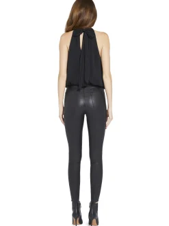 Alice and Olivia ANDREW PANT|JADE MESH BUTTON DOWN*MARIS HALTER TOP