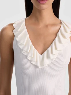 Alice and Olivia TANKS*MARNIE RUFFLE TANK