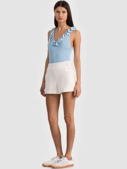Alice and Olivia TANKS*MARNIE RUFFLE TANK