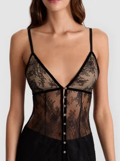 Alice and Olivia BLOUSES*MELODIE LACE MAXI TOP