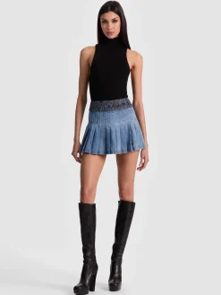 Alice and Olivia MINI*MERA DENIM MINI SKIRT