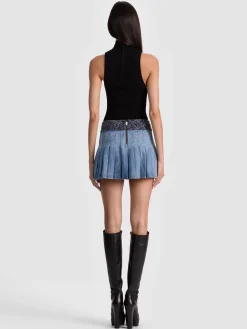 Alice and Olivia MINI*MERA DENIM MINI SKIRT
