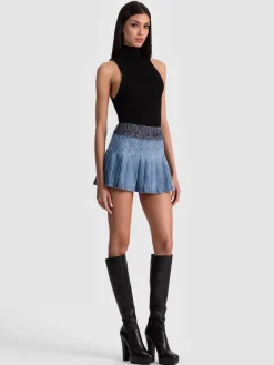 Alice and Olivia MINI*MERA DENIM MINI SKIRT