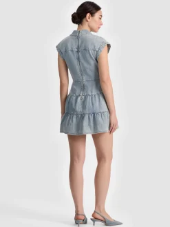 Alice and Olivia MINI*MILA DENIM MINI DRESS