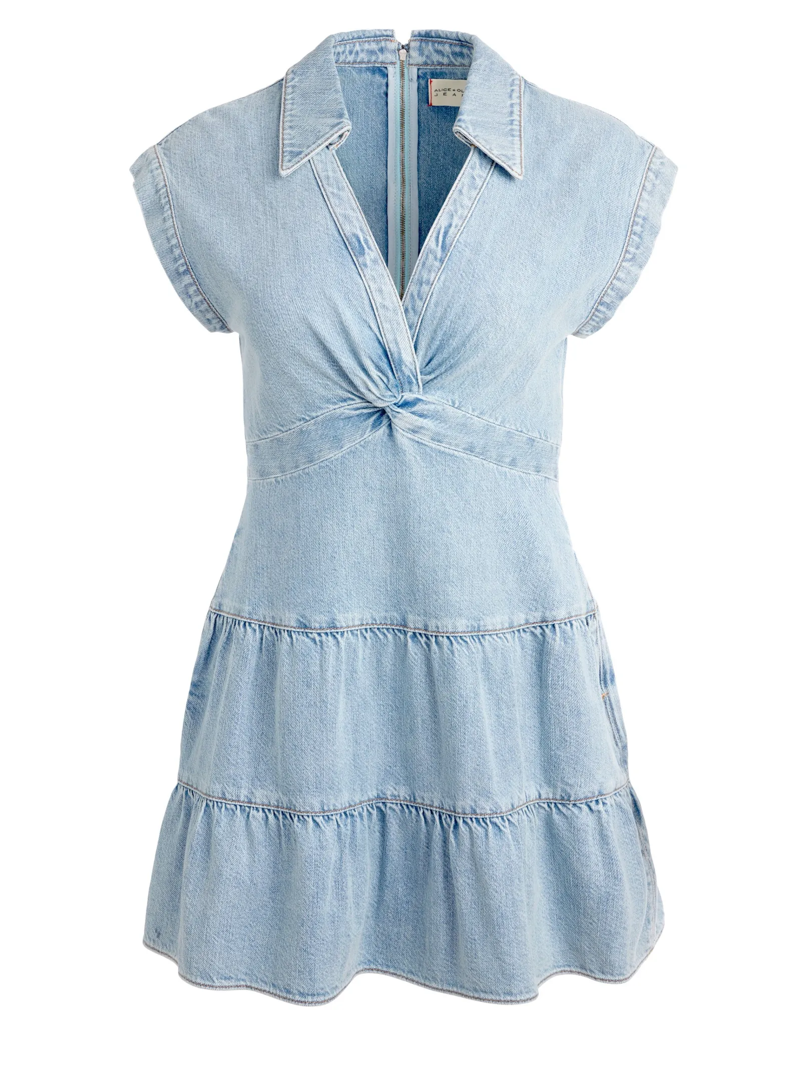 Alice and Olivia MINI*MILA DENIM MINI DRESS