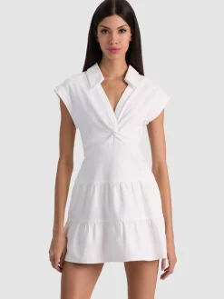 Alice and Olivia MINI*MILA DENIM MINI DRESS