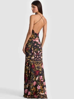Alice and Olivia MAXI*MILTA MERMAID SLIP DRESS