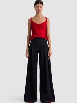 Alice and Olivia TANKS*MONIQUE TWIST STRAP TANK