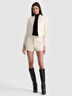 Alice and Olivia LEATHER + SUEDE*NEW HARVEY LEATHER JACKET