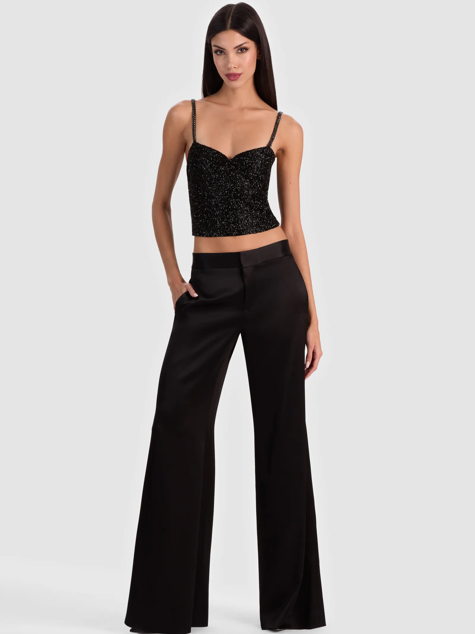 Alice and Olivia TANKS*NINA EMBELLISHED BUSTIER TOP