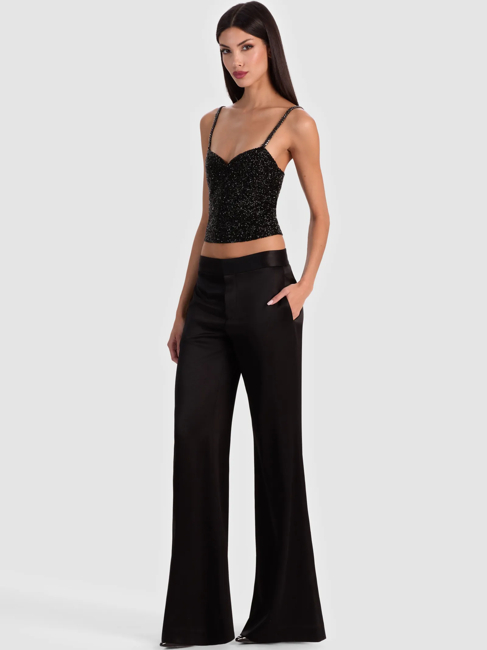 Alice and Olivia TANKS*NINA EMBELLISHED BUSTIER TOP