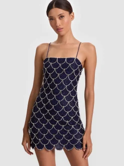 Alice and Olivia MINI*NINA EMBELLISHED MINI DRESS