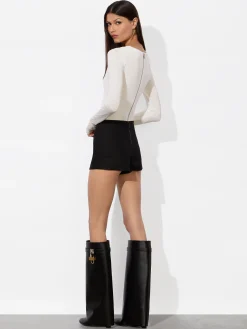 Alice and Olivia BODYSUITS*OLEA LONG SLEEVE BODYSUIT