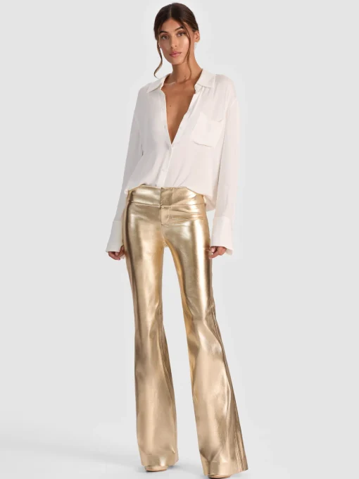 Alice and Olivia VEGAN*OLIVIA VEGAN BOOTCUT PANT