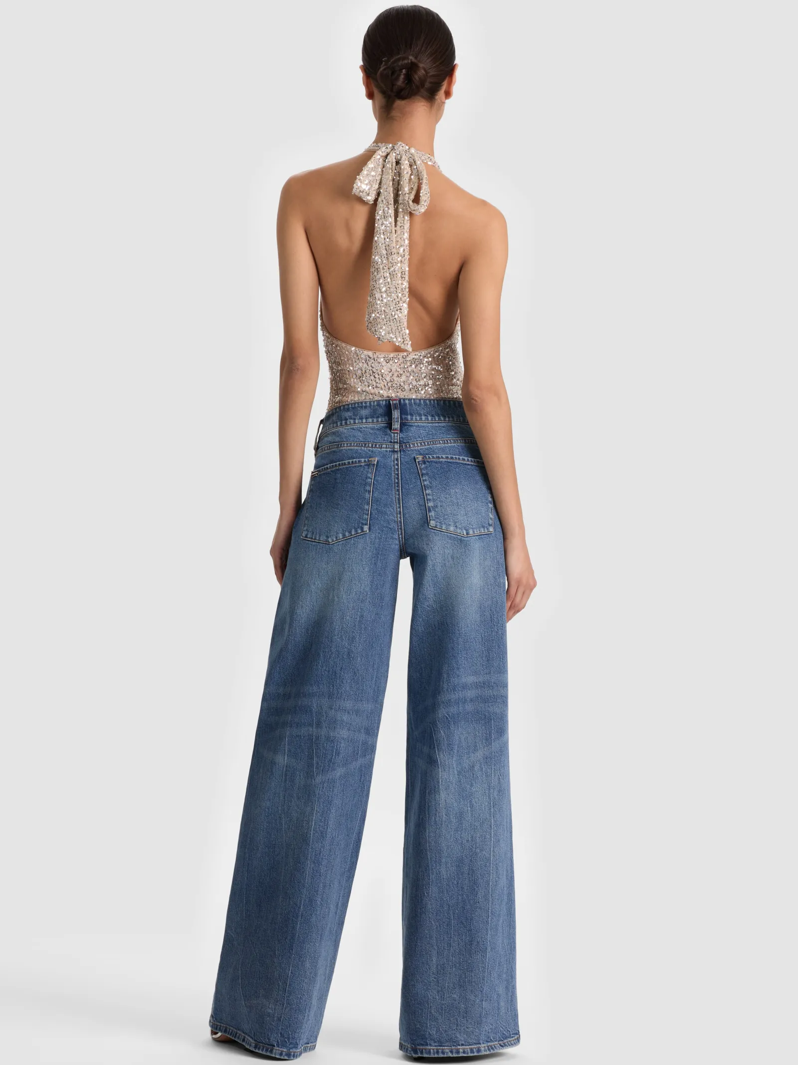 Alice and Olivia BODYSUITS*PIPPA SEQUIN BODYSUIT