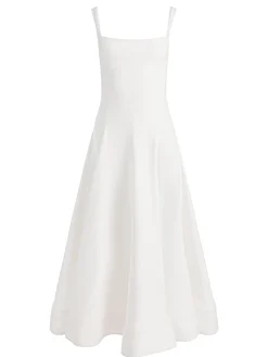 Alice and Olivia MIDI*POLLY FLARED MIDI DRESS