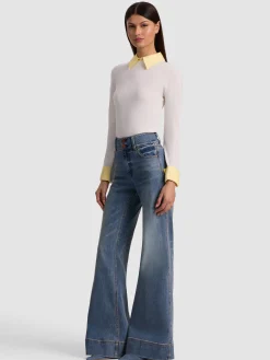 Alice and Olivia PULLOVERS*PORLA COLLARED SWEATER