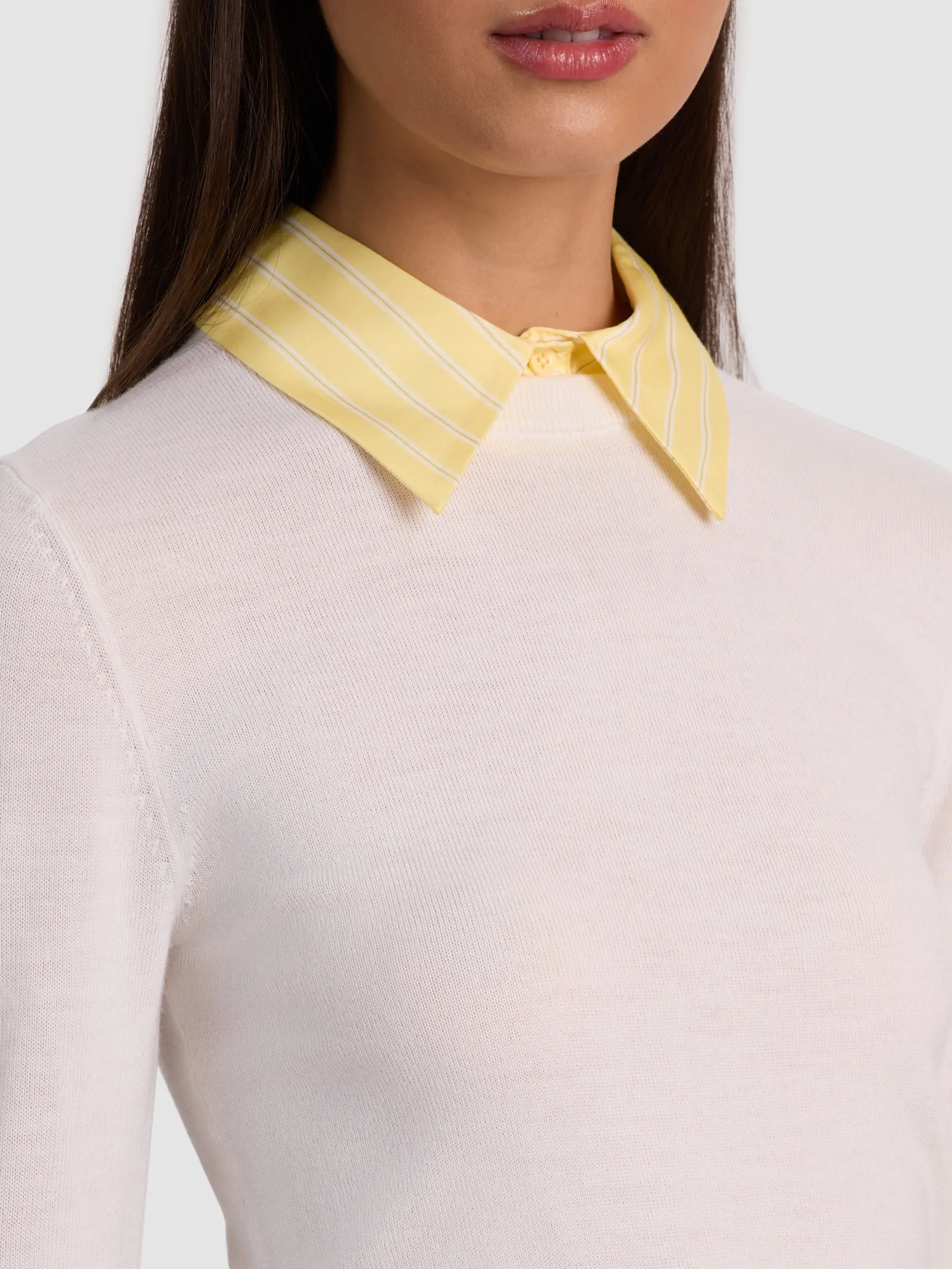 Alice and Olivia PULLOVERS*PORLA COLLARED SWEATER