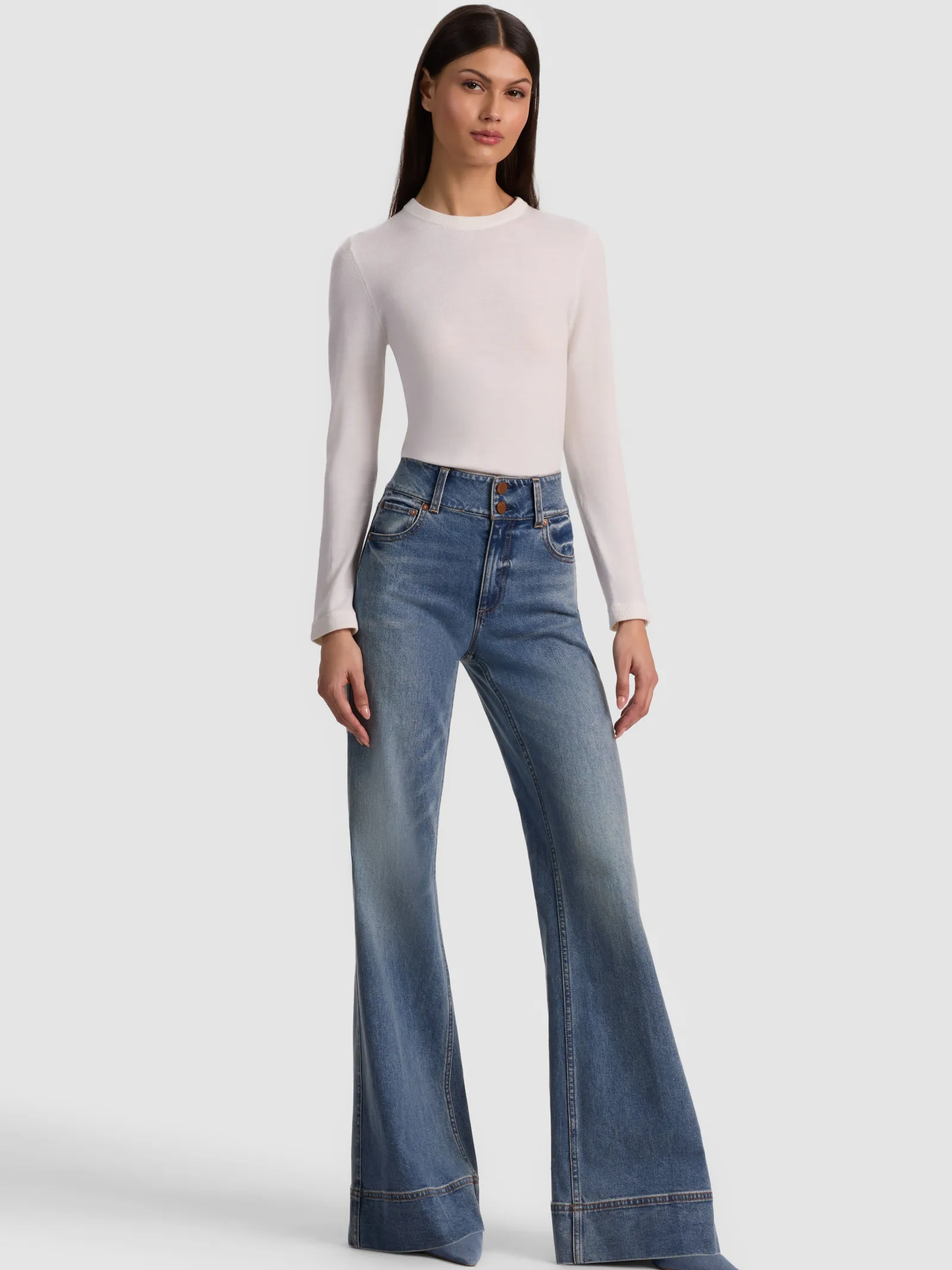 Alice and Olivia PULLOVERS*PORLA COLLARED SWEATER