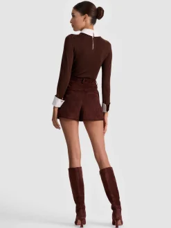 Alice and Olivia PULLOVERS*PORLA COLLARED SWEATER