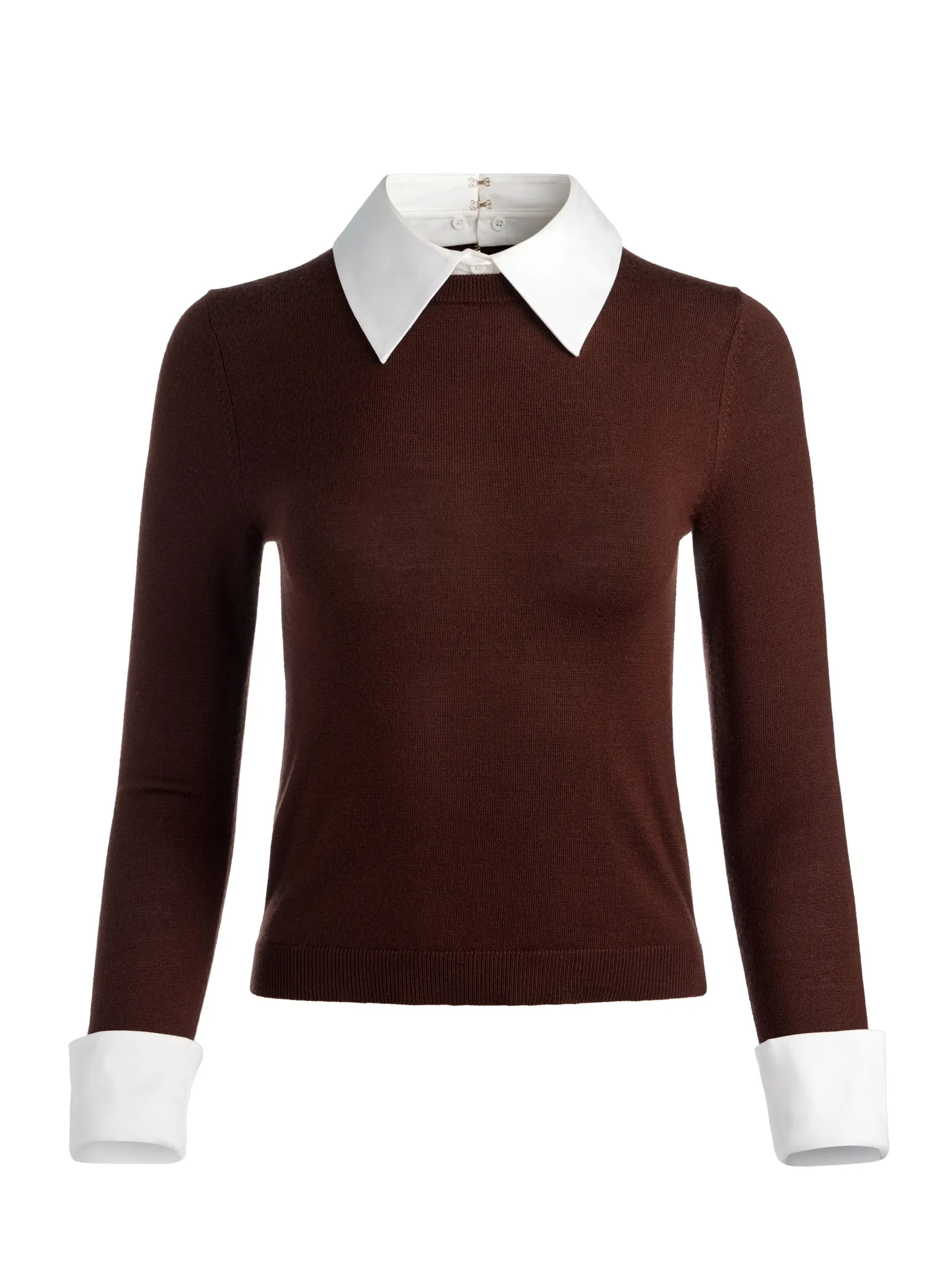 Alice and Olivia PULLOVERS*PORLA COLLARED SWEATER