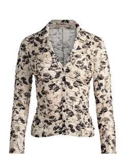 Alice and Olivia CROP TOPS*PORTIA MESH BUTTON DOWN