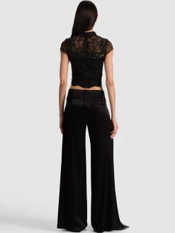 Alice and Olivia CROP TOPS*PRIA EMBELLISHED TOP