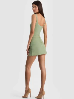 Alice and Olivia MINI*RILEY SUEDE MINI SKIRT