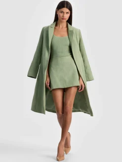 Alice and Olivia MINI*RILEY SUEDE MINI SKIRT