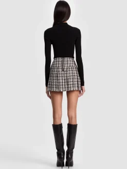 Alice and Olivia CROP TOPS*ROBERTA RIBBED TURTLENECK