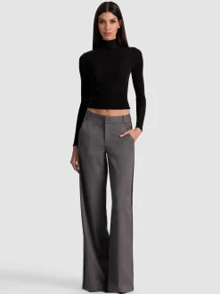 Alice and Olivia CROP TOPS*ROBERTA RIBBED TURTLENECK
