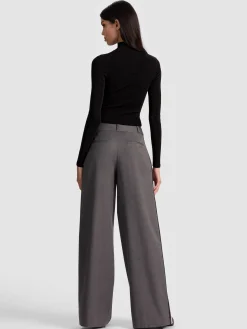 Alice and Olivia CROP TOPS*ROBERTA RIBBED TURTLENECK