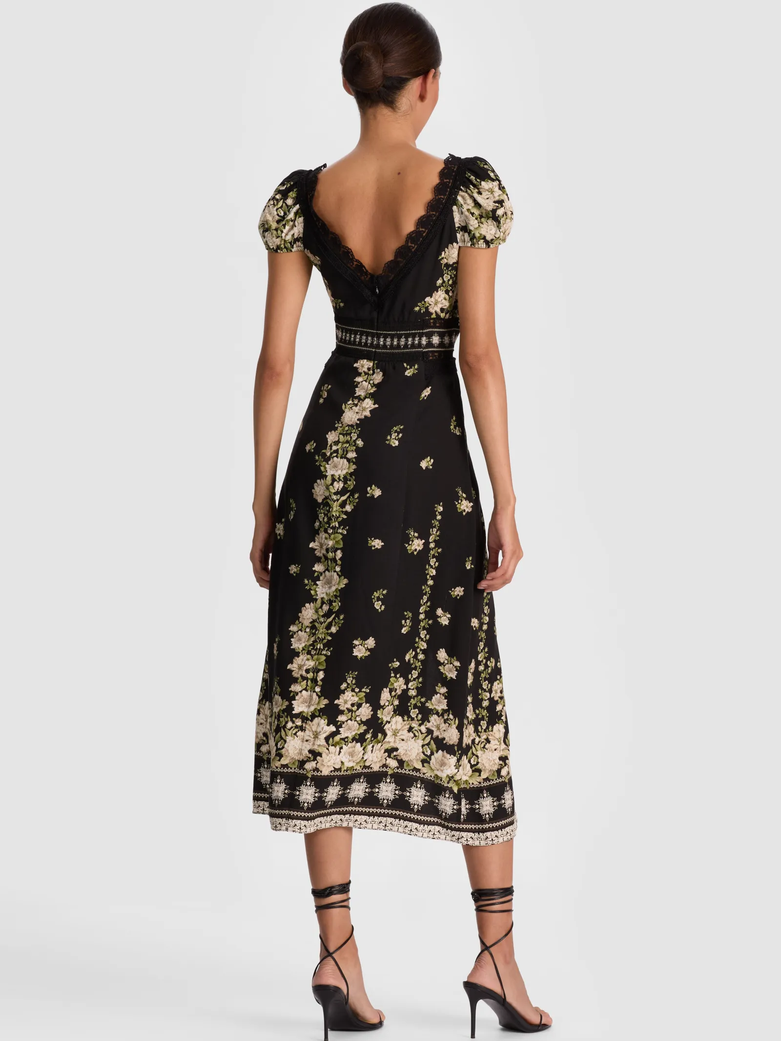 Alice and Olivia MIDI*ROSE MIDI DRESS