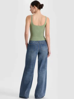 Alice and Olivia TANKS*SHANA RIBBED TANK