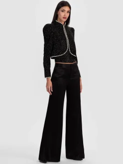 Alice and Olivia WIDE LEG*SHANE WIDE LEG PANT