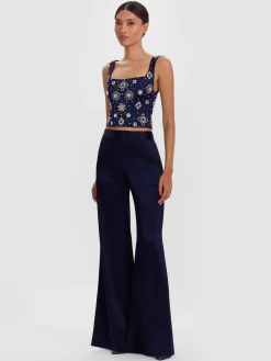 Alice and Olivia WIDE LEG*SHANE WIDE LEG PANT
