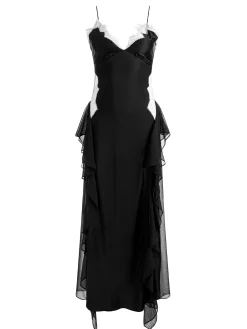 Alice and Olivia MAXI*SHELBA RUFFLED GOWN