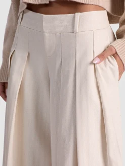 Alice and Olivia WIDE LEG*SIMON PLEATED TROUSER