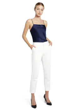 Alice and Olivia ANDREW PANT|JADE MESH BUTTON DOWN*STACEY SLIM TROUSER